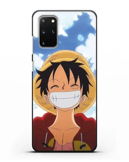 Чехол аниме Ванпис (One Piece) Монки д. Луффи улыбается силиконовый для Samsung Galaxy S20 Plus [SM-G985F]