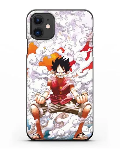 Чехол аниме Ванпис (One Piece) Гоку против Луффи силиконовый для iPhone 11