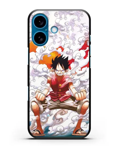 Чехол аниме Ванпис (One Piece) Гоку против Луффи силиконовый для iPhone 16
