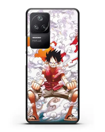 Чехол аниме Ванпис (One Piece) Гоку против Луффи силиконовый для Xiaomi Poco F4