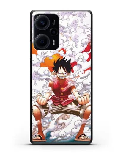 Чехол аниме Ванпис (One Piece) Гоку против Луффи силиконовый для Xiaomi Poco F5