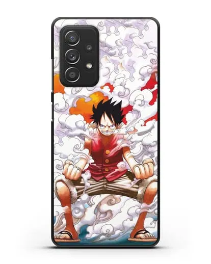 Чехол аниме Ванпис (One Piece) Гоку против Луффи силиконовый для Samsung Galaxy A53