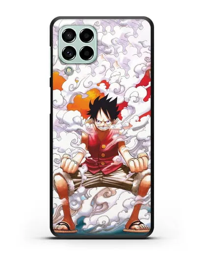 Чехол аниме Ванпис (One Piece) Гоку против Луффи силиконовый для Samsung Galaxy M53 [SM-M536]