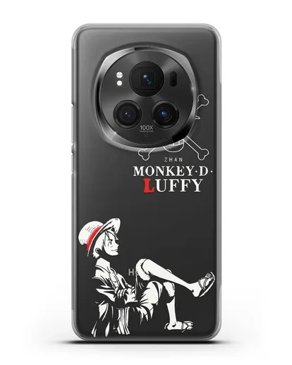 Чехол аниме Ванпис (One Piece) Монки д. Луффи силуэт силиконовый для Honor Magic 6 Pro
