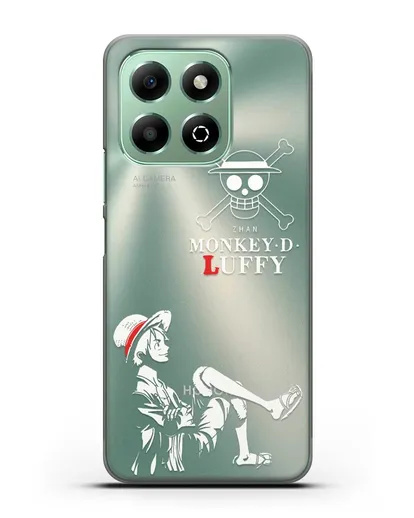 Чехол аниме Ванпис (One Piece) Монки д. Луффи силуэт силиконовый для Honor X6b