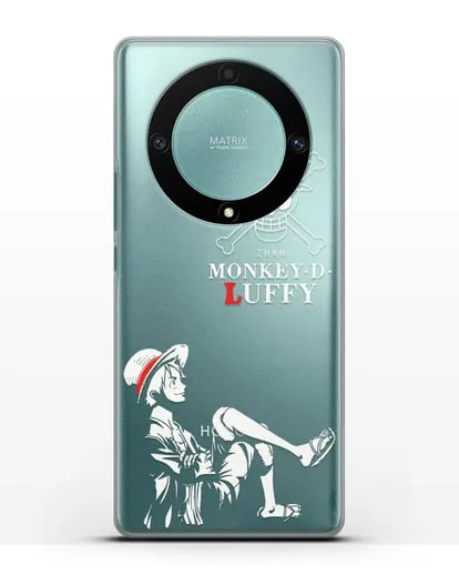 Чехол аниме Ванпис (One Piece) Монки д. Луффи силуэт силиконовый для Honor X9a