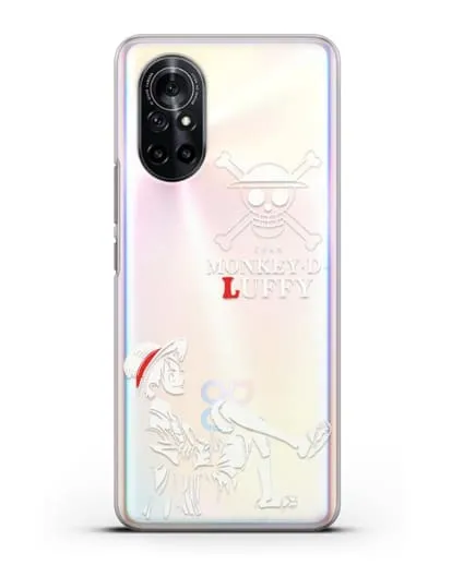 Чехол аниме Ванпис (One Piece) Монки д. Луффи силуэт силиконовый для Huawei Nova 8