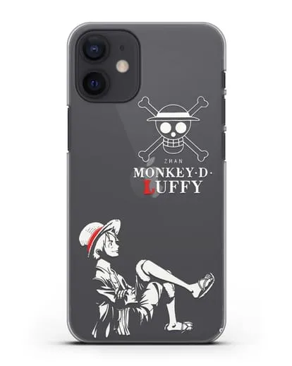 Чехол аниме Ванпис (One Piece) Монки д. Луффи силуэт силиконовый для iPhone 12 mini