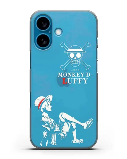 Чехол аниме Ванпис (One Piece) Монки д. Луффи силуэт силиконовый для iPhone 16