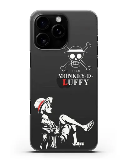 Чехол аниме Ванпис (One Piece) Монки д. Луффи силуэт силиконовый для iPhone 16 Pro Max