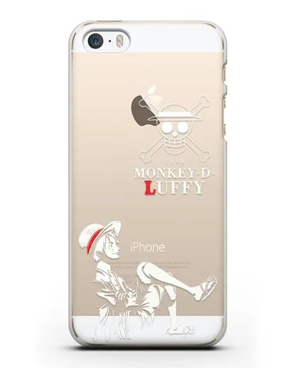 Чехол аниме Ванпис (One Piece) Монки д. Луффи силуэт силиконовый для iPhone 5/5s/SE