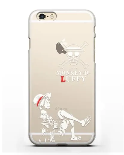 Чехол аниме Ванпис (One Piece) Монки д. Луффи силуэт силиконовый для iPhone 6