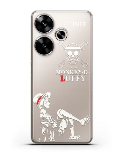 Чехол аниме Ванпис (One Piece) Монки д. Луффи силуэт силиконовый для Xiaomi Poco F6