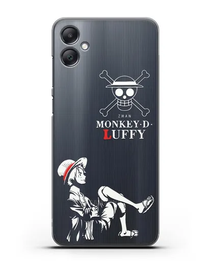 Чехол аниме Ванпис (One Piece) Монки д. Луффи силуэт силиконовый для Samsung Galaxy A05 [SM-A055]