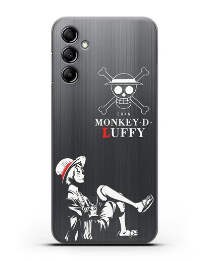 Чехол аниме Ванпис (One Piece) Монки д. Луффи силуэт силиконовый для Samsung Galaxy A14 [SM-A145]