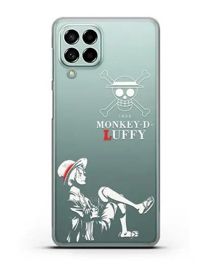 Чехол аниме Ванпис (One Piece) Монки д. Луффи силуэт силиконовый для Samsung Galaxy M53 [SM-M536]