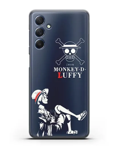 Чехол аниме Ванпис (One Piece) Монки д. Луффи силуэт силиконовый для Samsung Galaxy M54 [SM-M546]