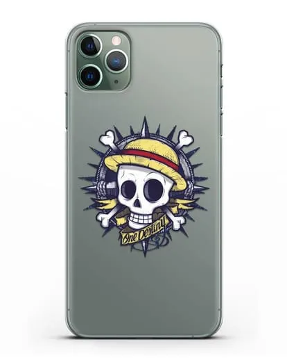 Чехол аниме Ванпис (One Piece) Эскиз тату силиконовый для iPhone 11 Pro Max