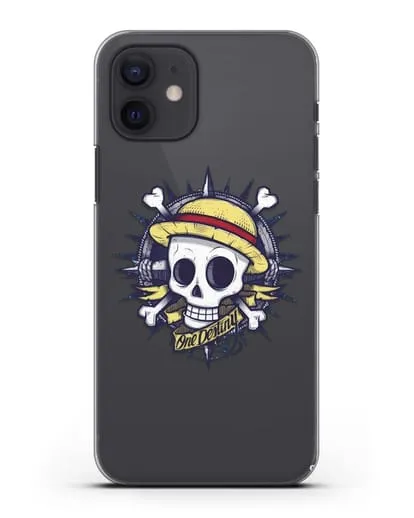 Чехол аниме Ванпис (One Piece) Эскиз тату силиконовый для iPhone 12