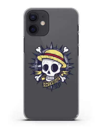 Чехол аниме Ванпис (One Piece) Эскиз тату силиконовый для iPhone 12 mini
