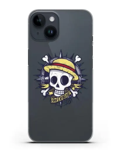 Чехол аниме Ванпис (One Piece) Эскиз тату силиконовый для iPhone 14