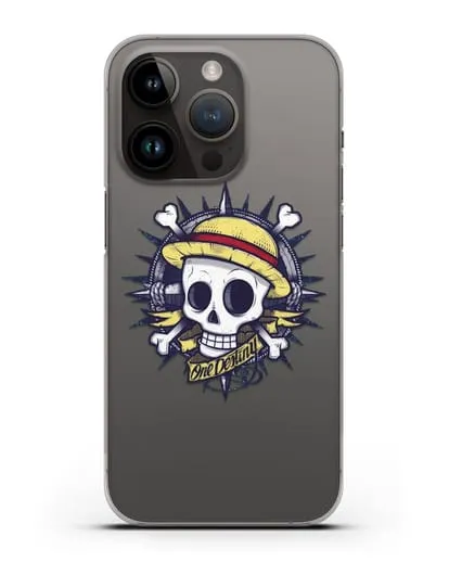 Чехол аниме Ванпис (One Piece) Эскиз тату силиконовый для iPhone 14 Pro