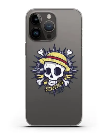 Чехол аниме Ванпис (One Piece) Эскиз тату силиконовый для iPhone 14 Pro Max