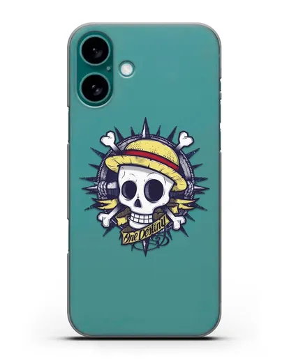 Чехол аниме Ванпис (One Piece) Эскиз тату силиконовый для iPhone 16 Plus