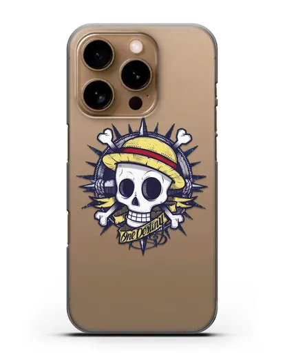 Чехол аниме Ванпис (One Piece) Эскиз тату силиконовый для iPhone 16 Pro