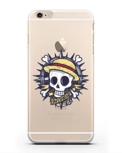 Чехол аниме Ванпис (One Piece) Эскиз тату силиконовый для iPhone 6 Plus