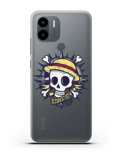 Чехол аниме Ванпис (One Piece) Эскиз тату силиконовый для Xiaomi Poco C51