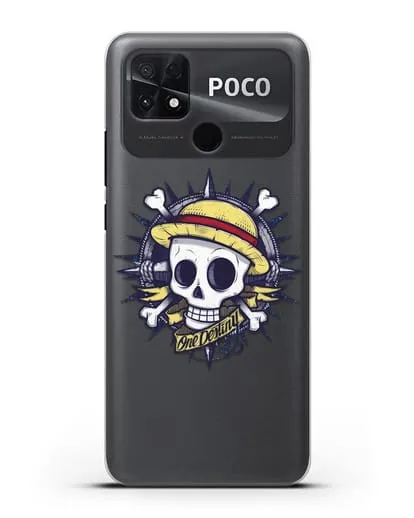 Чехол аниме Ванпис (One Piece) Эскиз тату силиконовый для Xiaomi Poco C40
