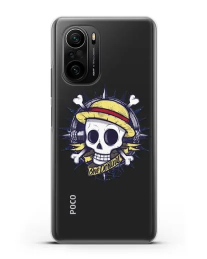 Чехол аниме Ванпис (One Piece) Эскиз тату силиконовый для Xiaomi Poco F3