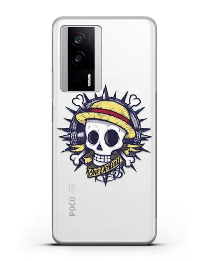 Чехол аниме Ванпис (One Piece) Эскиз тату силиконовый для Xiaomi Poco F5 Pro