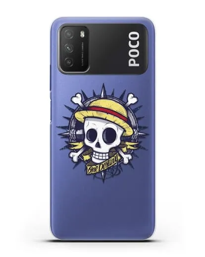 Чехол аниме Ванпис (One Piece) Эскиз тату силиконовый для Xiaomi Poco M3
