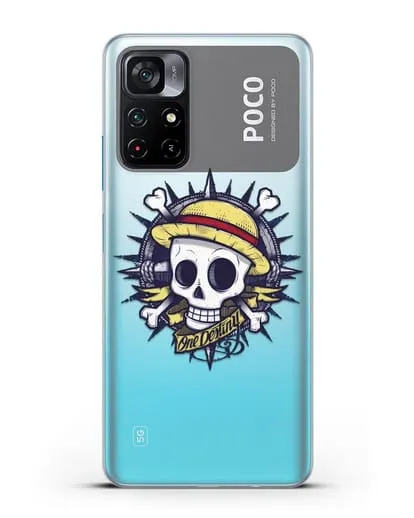 Чехол аниме Ванпис (One Piece) Эскиз тату силиконовый для Xiaomi Poco M4 Pro 5G
