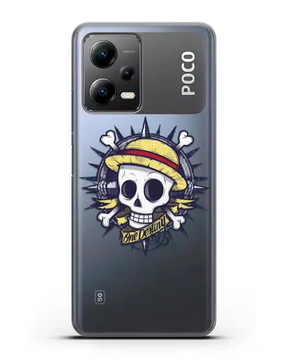 Чехол аниме Ванпис (One Piece) Эскиз тату силиконовый для Xiaomi Poco X5