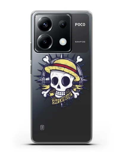 Чехол аниме Ванпис (One Piece) Эскиз тату силиконовый для Xiaomi Poco X6