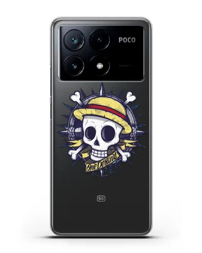 Чехол аниме Ванпис (One Piece) Эскиз тату силиконовый для Xiaomi Poco X6 Pro
