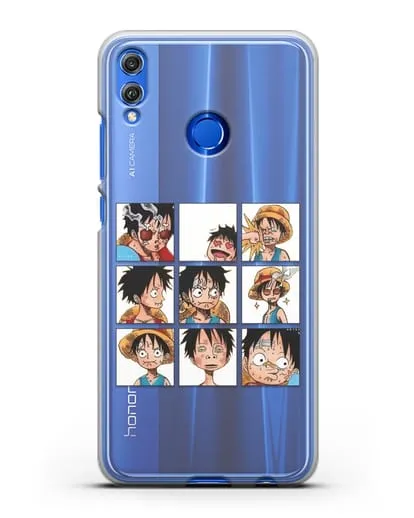 Чехол аниме Ванпис (One Piece) Луффи силиконовый для Honor 8X