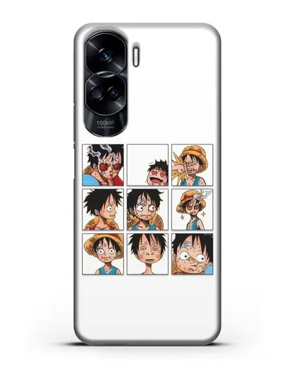 Чехол аниме Ванпис (One Piece) Луффи силиконовый для Honor 90 Lite