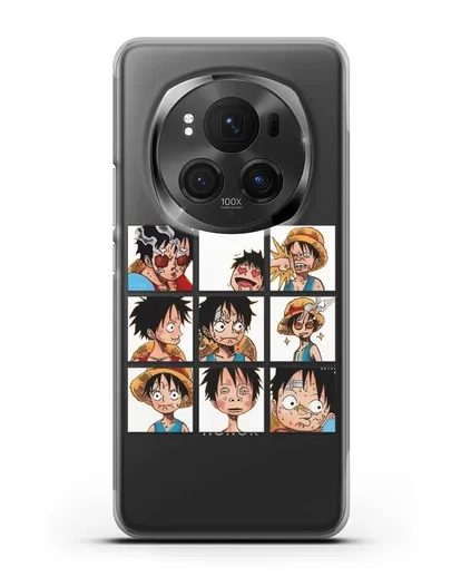 Чехол аниме Ванпис (One Piece) Луффи силиконовый для Honor Magic 6 Pro