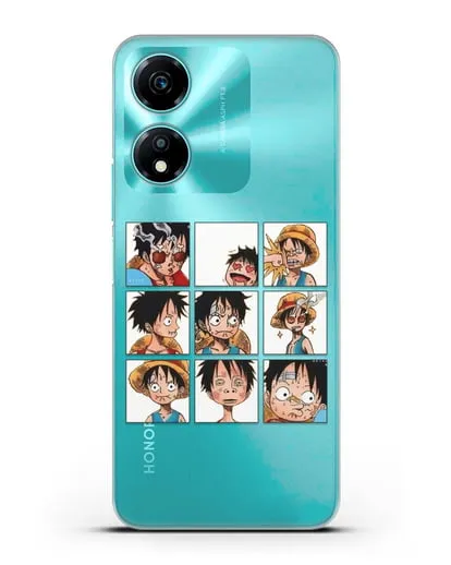 Чехол аниме Ванпис (One Piece) Луффи силиконовый для Honor X5 Plus
