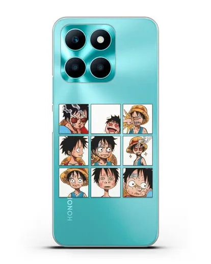 Чехол аниме Ванпис (One Piece) Луффи силиконовый для Honor X6a