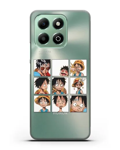 Чехол аниме Ванпис (One Piece) Луффи силиконовый для Honor X6b