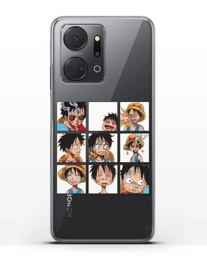 Чехол аниме Ванпис (One Piece) Луффи силиконовый для Honor X7a