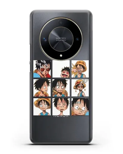 Чехол аниме Ванпис (One Piece) Луффи силиконовый для Honor X9b
