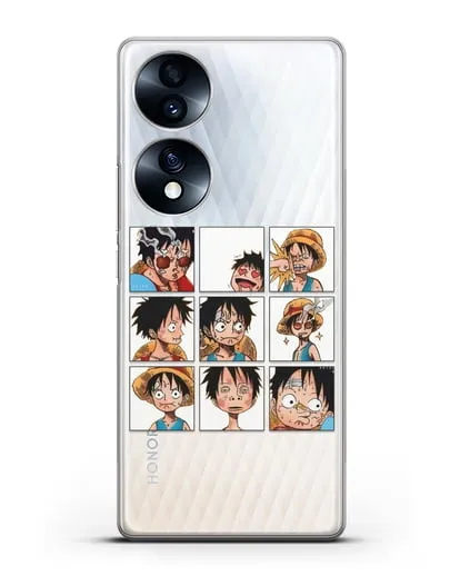 Чехол аниме Ванпис (One Piece) Луффи силиконовый для Honor 70