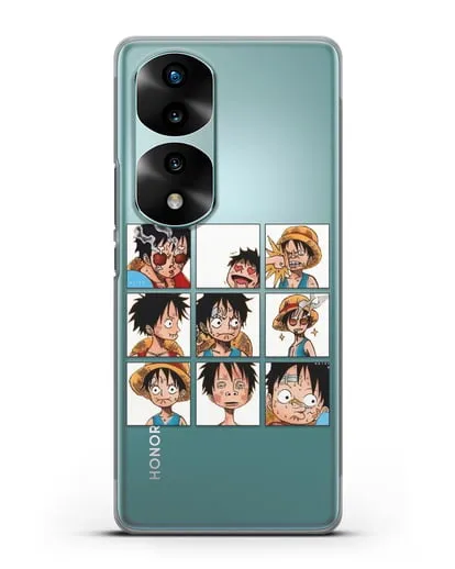 Чехол аниме Ванпис (One Piece) Луффи силиконовый для Honor 70 Pro
