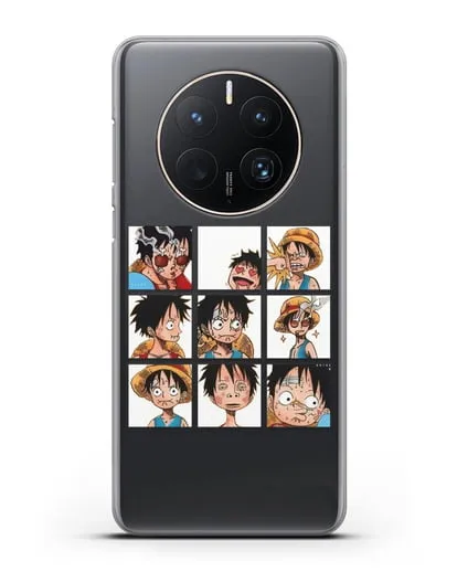 Чехол аниме Ванпис (One Piece) Луффи силиконовый для Huawei Mate 50